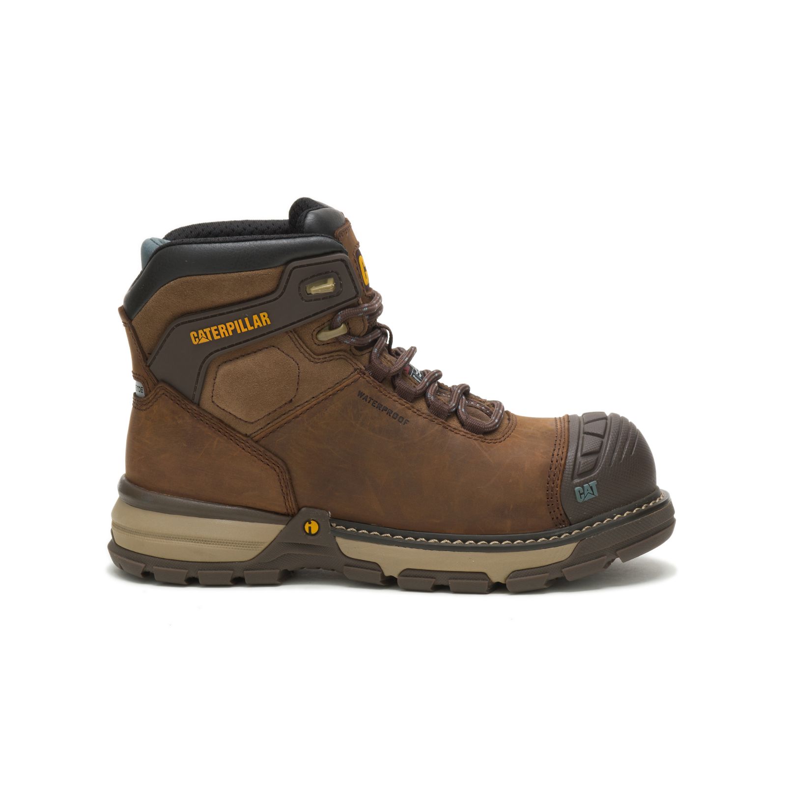Caterpillar Work Boots Dubai - Caterpillar Excavator Superlite Waterproof Thinsulate™ Nano Toe Womens - Dark Brown TSDQWA396